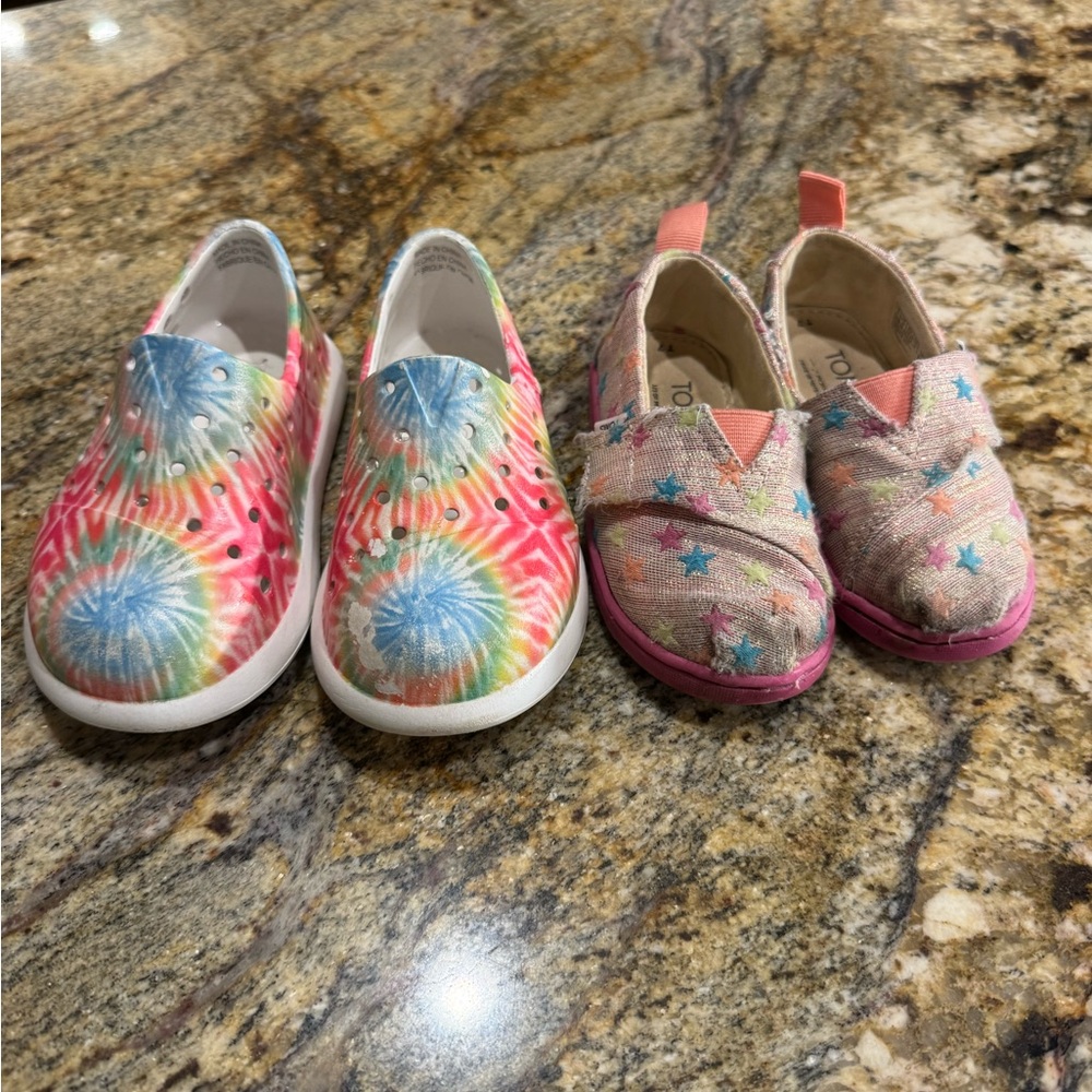 TOMS Slip-On Shoes - Pink Multi